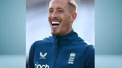 England left-arm fast bowler Luke Wood