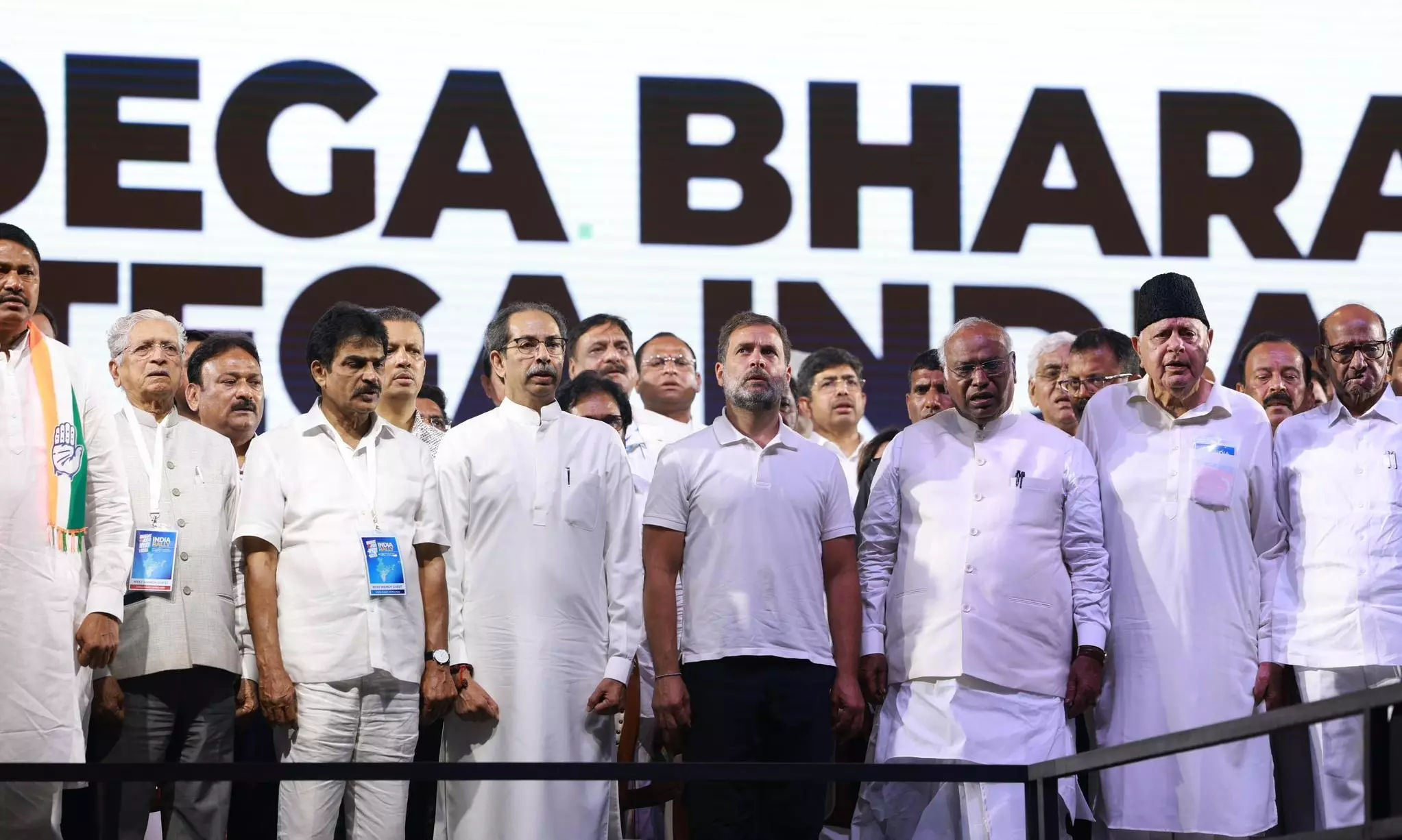 Opposition voices unite at mega Mumbai rally as Rahul concludes Yatra