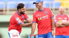 Rishabh Pant with coach Ricky Ponting