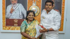 BJP leaders Tamilisai Soundararajan (left) and K Annamalai