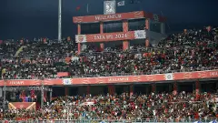 Fans at an IPL 2024 match in Mullanpur