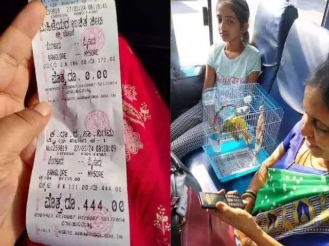 Karnataka: Women can ride free in a KSRTC bus, not birds!