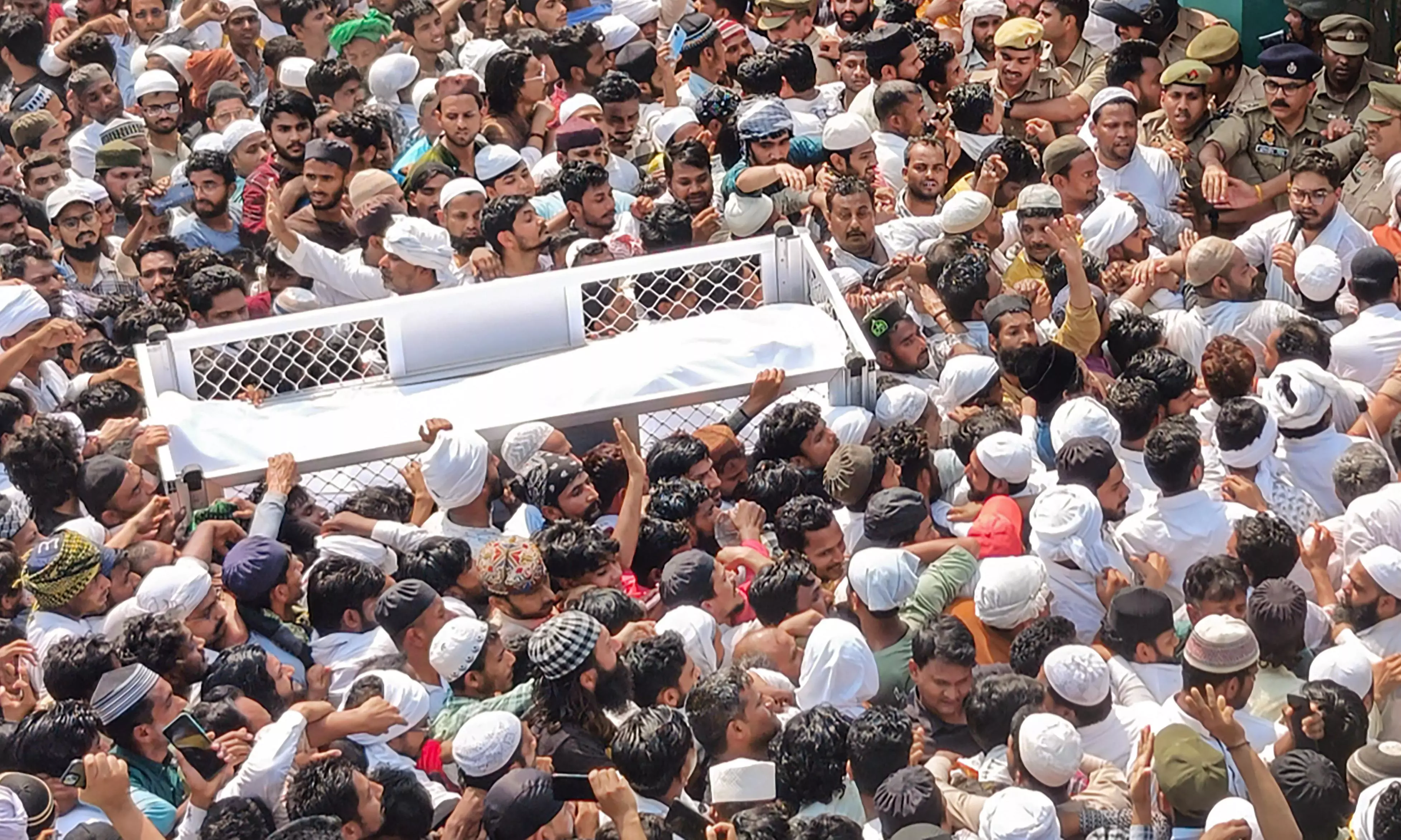Thousands attend funeral procession as Mukhtar Ansari laid to rest