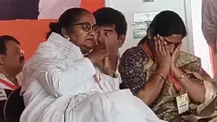 BJP MP Sanghmitra Maurya, dropped from Budaun, breaks down at poll meet