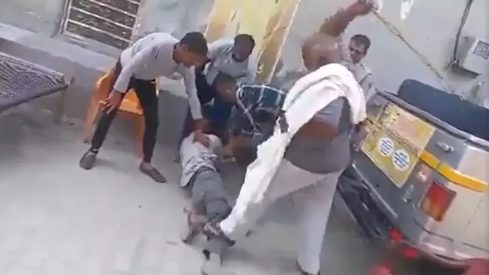 Nuh violence accused Bittu Bajrangi ‘thrashes’ man as cop looks on in viral video