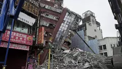 Aftershocks pause leaning building demolition in Taiwan; death toll climbs to 13