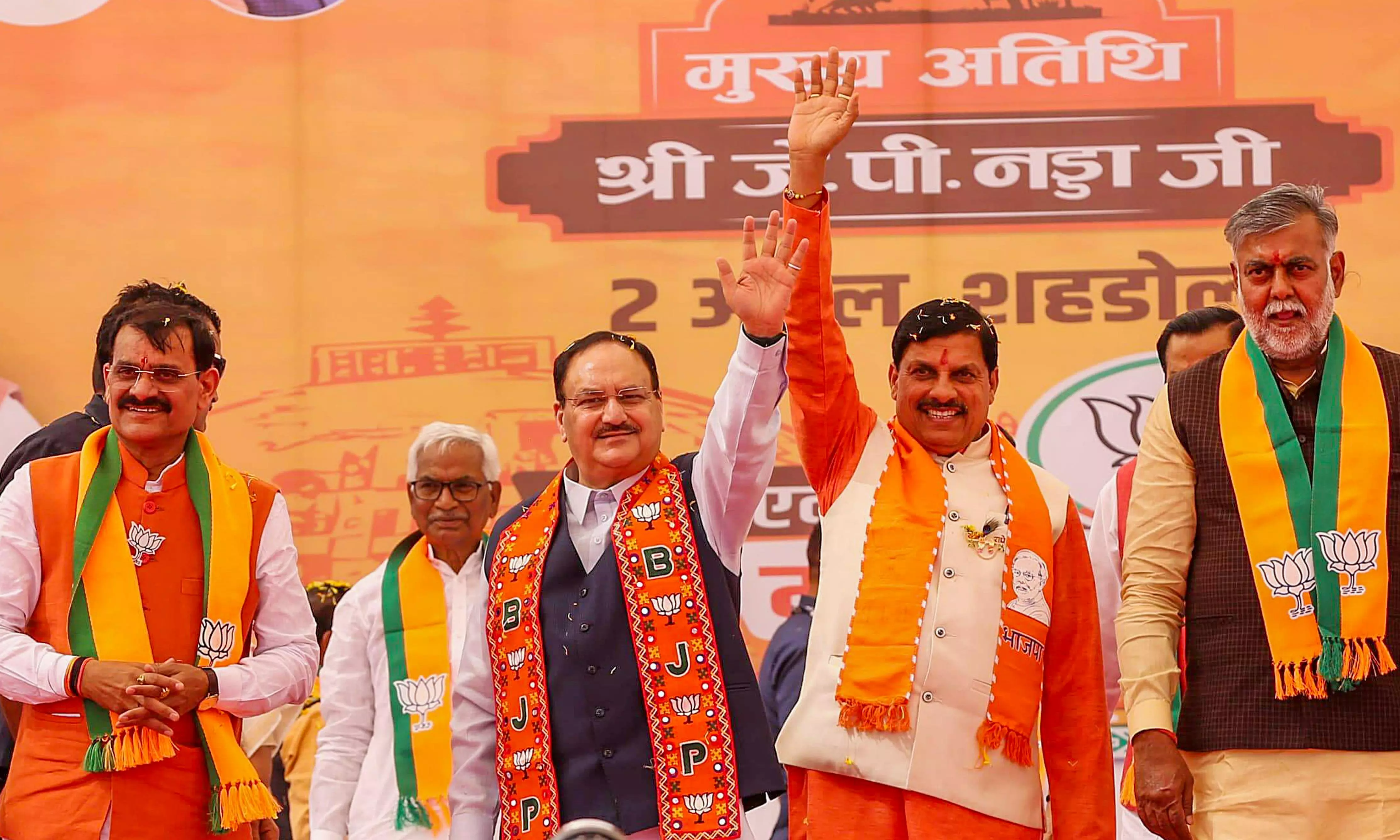 INDI alliance including DMK and Congress trying to save corruption, families: JP Nadda