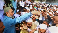 Owaisi launches LS re-election bid, undertakes door-to-door campaign