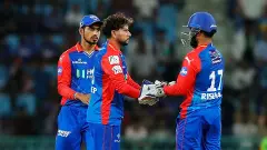 Kuldeep  Yadav (3/20) stifled Lucknow with a three-wicket haul. Photo: BCCI