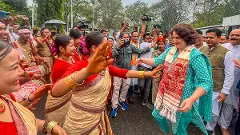 IMAGES: Priyanka Gandhi stages massive rally in Assam