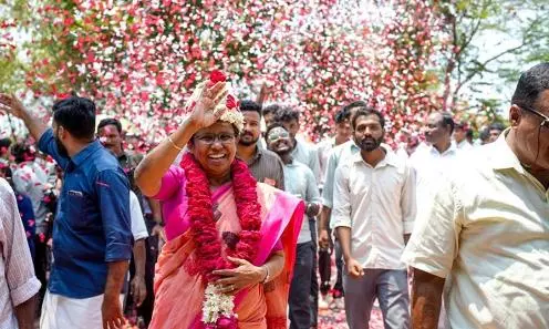 LS polls: Vadakara Left candidate K K Shailaja faces sexist trolling; UDF denies role