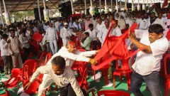 ‘Jungle Raj,’ says BJP as Congress, RJD workers clash at INDIA rally