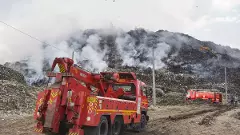 Delhi police file FIR after massive fire at Ghazipur landfill site