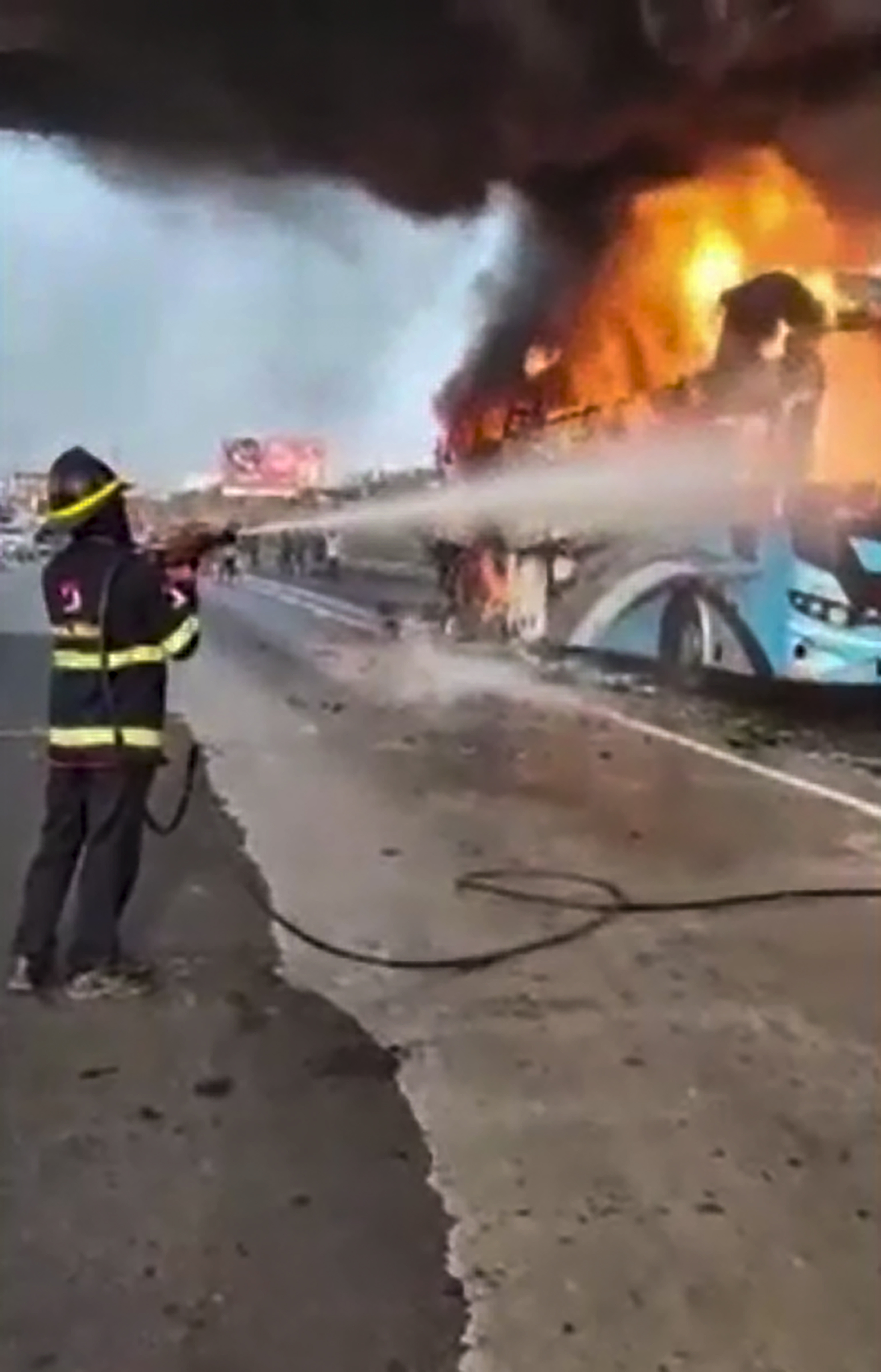 Andhra Pradesh: Six killed after bus catches fire in Palnadu district