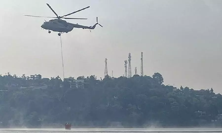 Uttarakhand forest fire: IAF chopper helps douse blaze in many areas