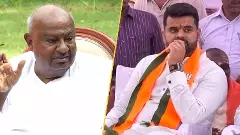 Deve Gowda and Prajwal Revanna