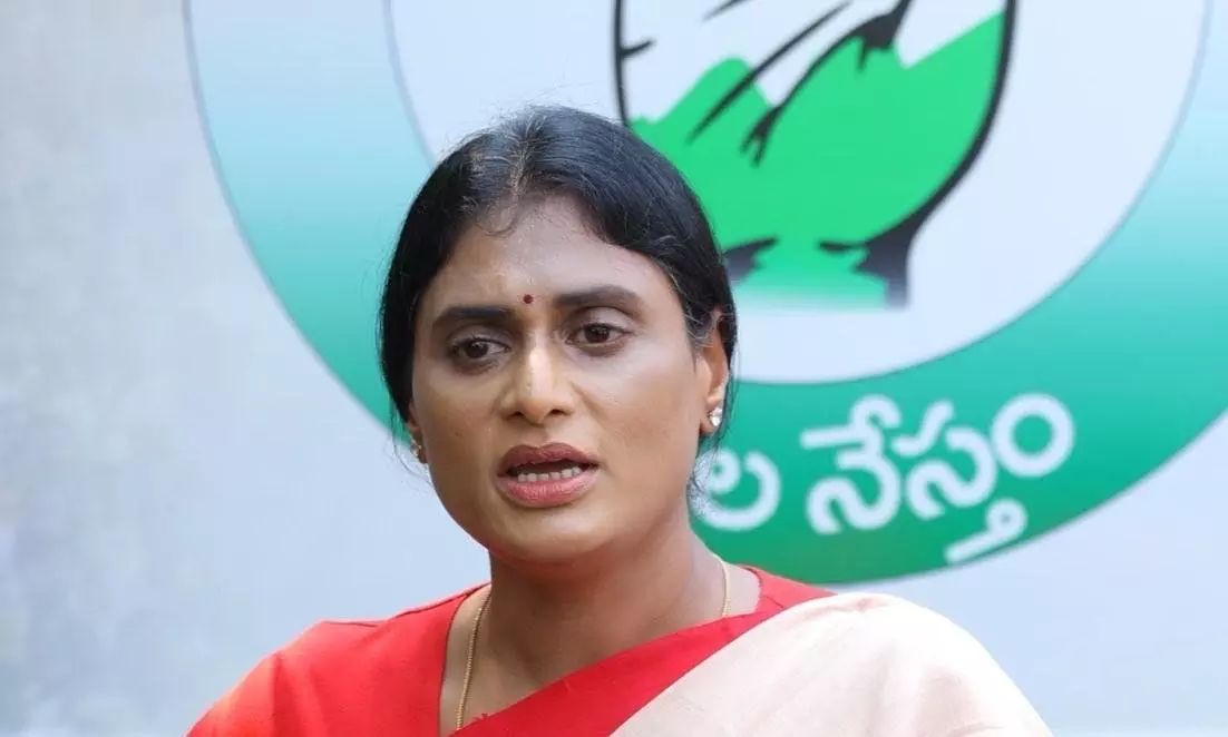 CM Naidu whiling away time with visions and growth rates: YS Sharmila