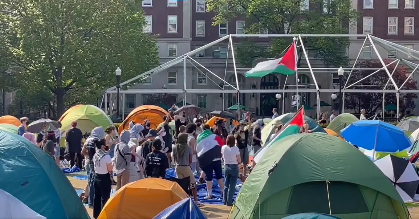 Columbia University suspends Gaza war protesters who defied order to disband camp