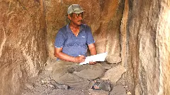 Battling bees, traversing dense forests, a man’s quest for prehistoric rock art sites in Tamil Nadu