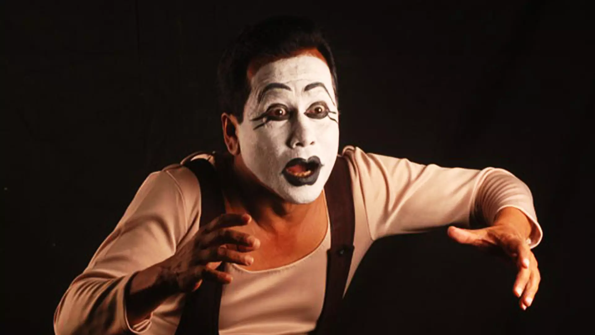 Moinul Haque during one of his mime performances. Photos: On arrangement