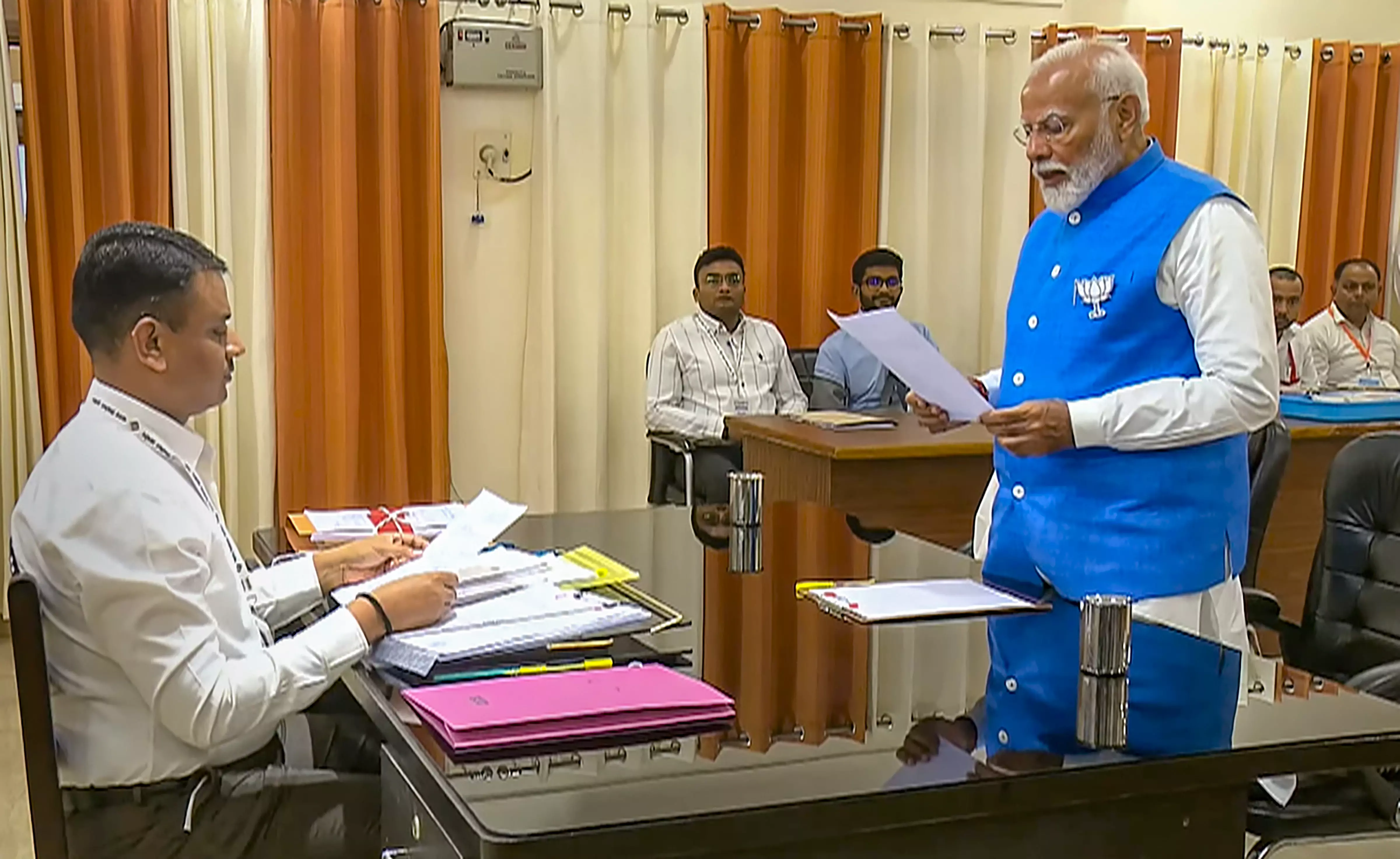 LIVE | Varanasi: PM Modi files his nomination in presence of top BJP, NDA leaders