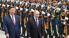 Chinese President Xi Jinping, left, and Russian President Vladimir Putin