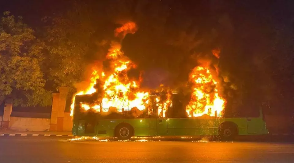 Haryana: 8 killed, more than 20 injured as bus catches fire