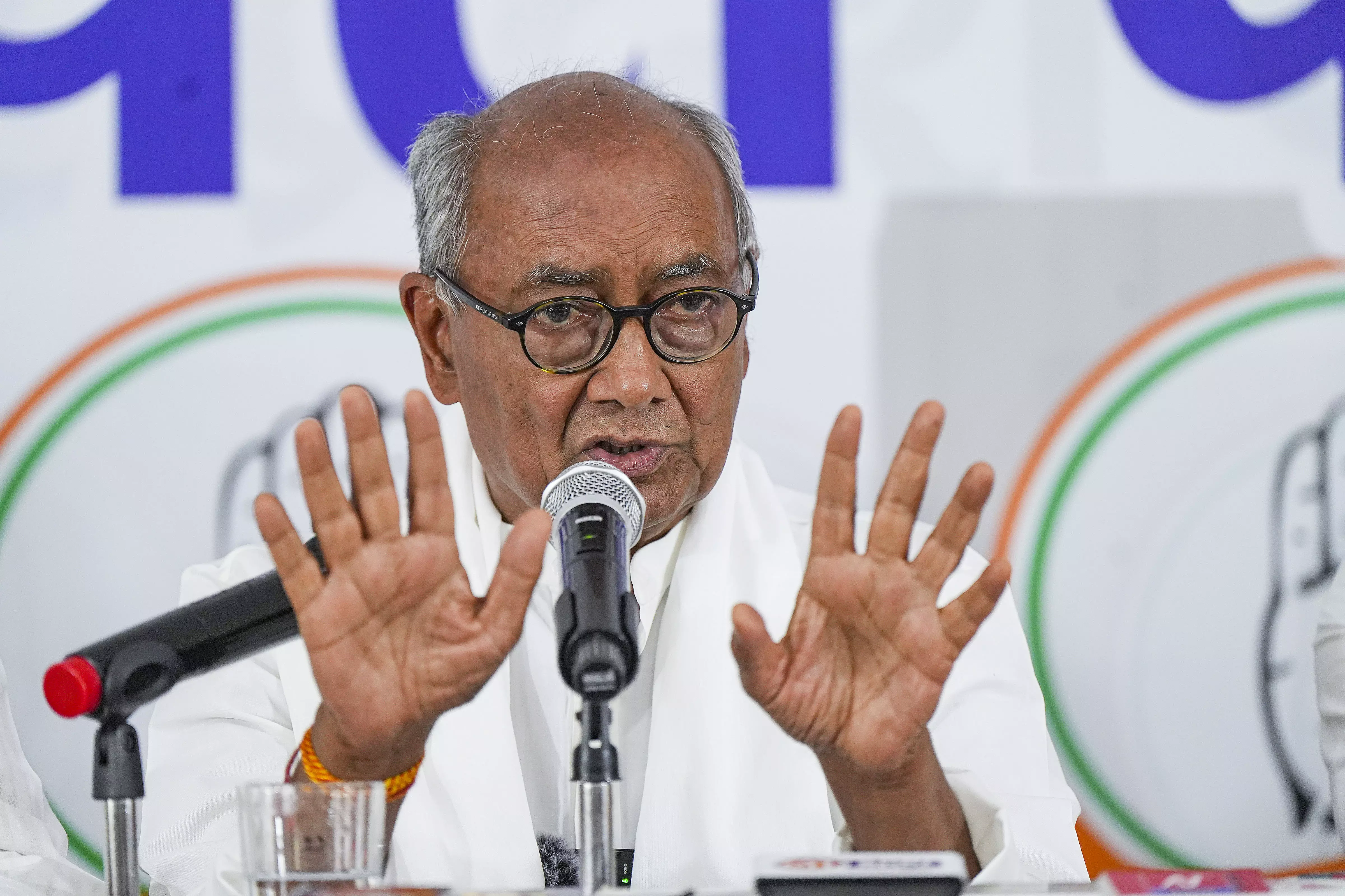 BJP’s 400-seat call a bid to bring new Constitution: Digvijaya Singh