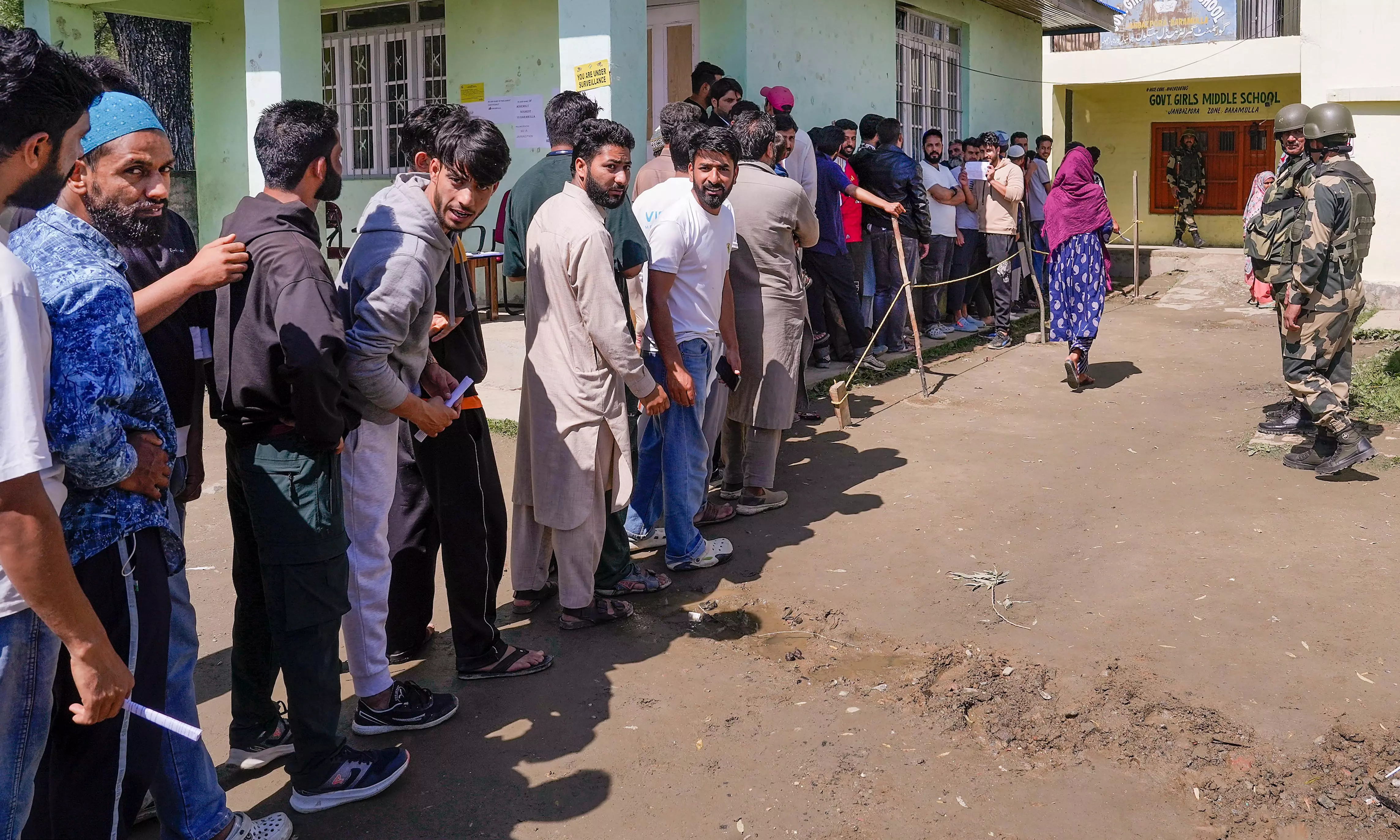 Jailed Engineer Rashids sons cast first vote in Baramulla for truth, justice