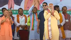 Prime Minister Narendra Modi with Uttar Pradesh Chief Minister Yogi Adityanath