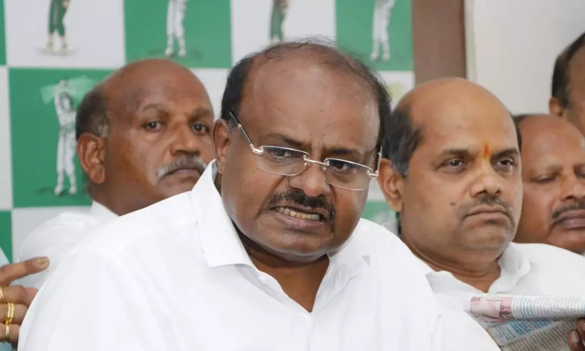 HD Kumaraswamy slams Cong over denotification charge, says he has no role