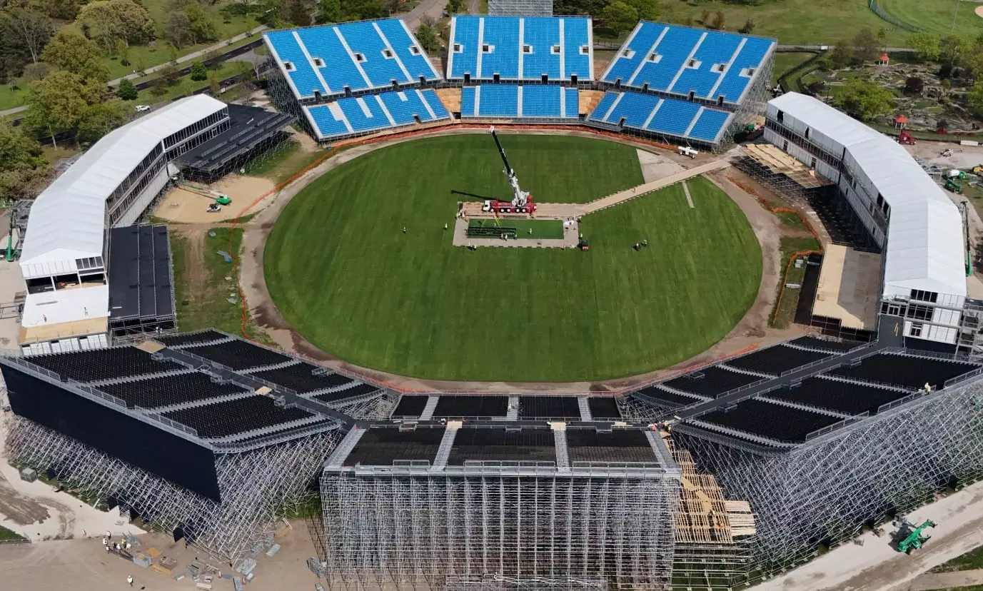 The Nassau County International Cricket Stadium in New York