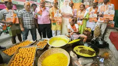 Chhattisgarh BJP unit prepares 201kg laddus; Bengaluru HQ lit up in anticipation of victory