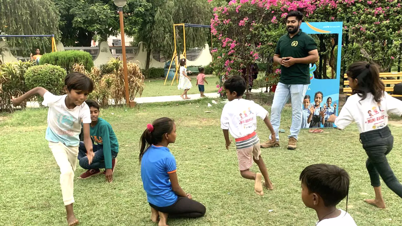 Children having some fun time at a park in Lucknow, Uttar Pradesh: Picture courtesy: UNICEF India