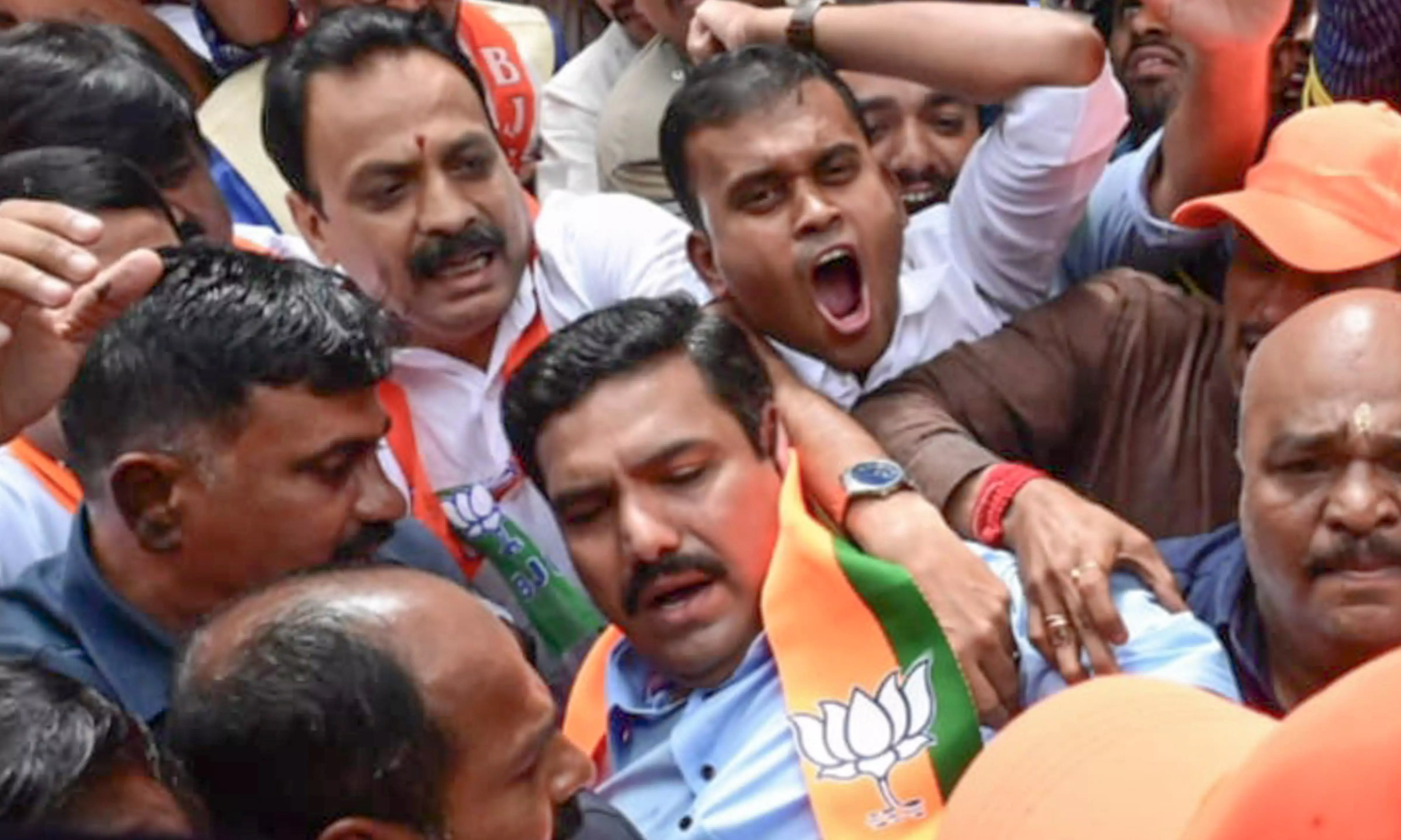 BJP protests across Karnataka over petrol and diesel price hike