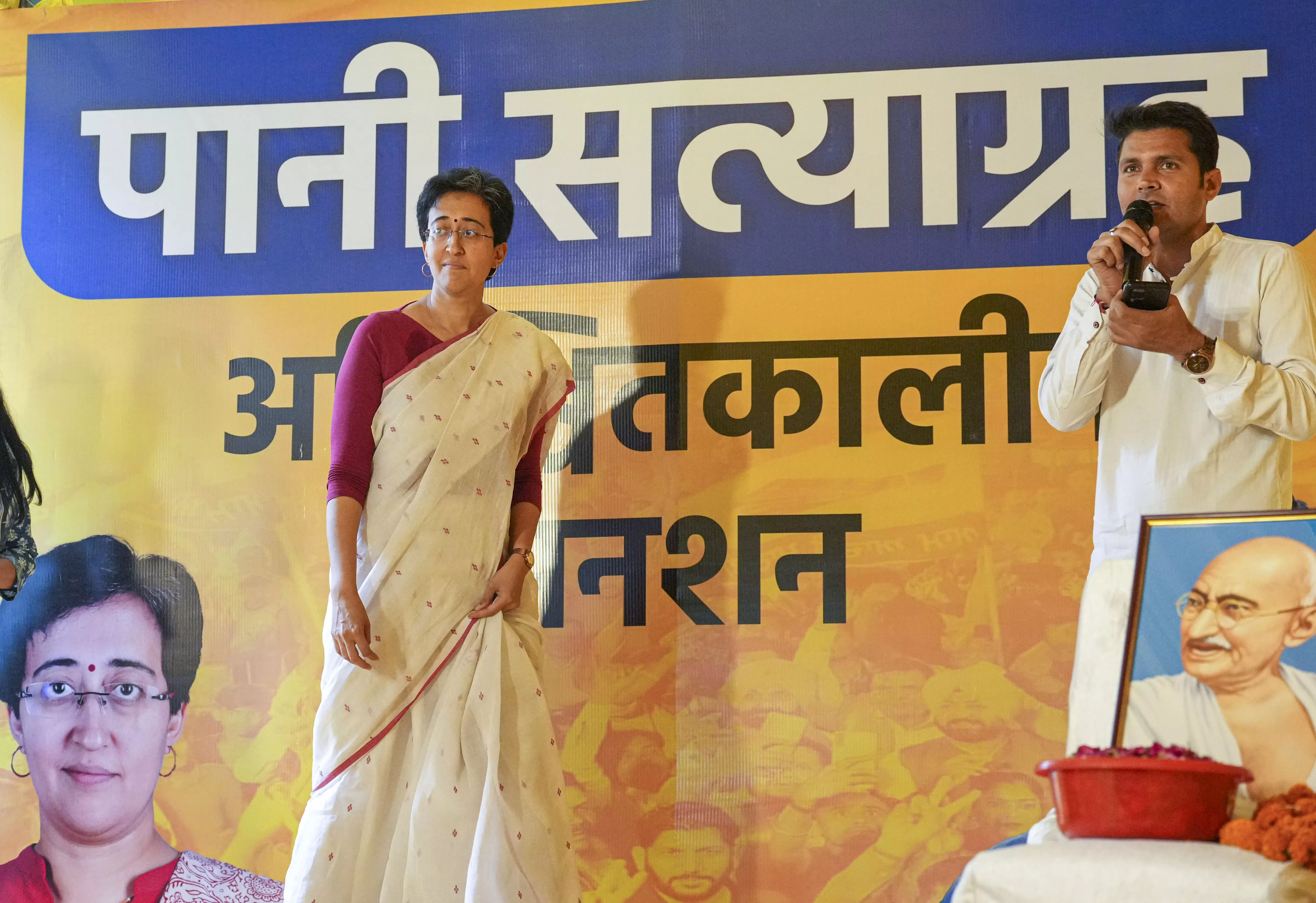 Delhi: Atishi begins indefinite fast demanding more water from Haryana