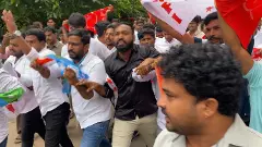 NEET row | Student unions protest at Union Minister Kishan Reddys residence