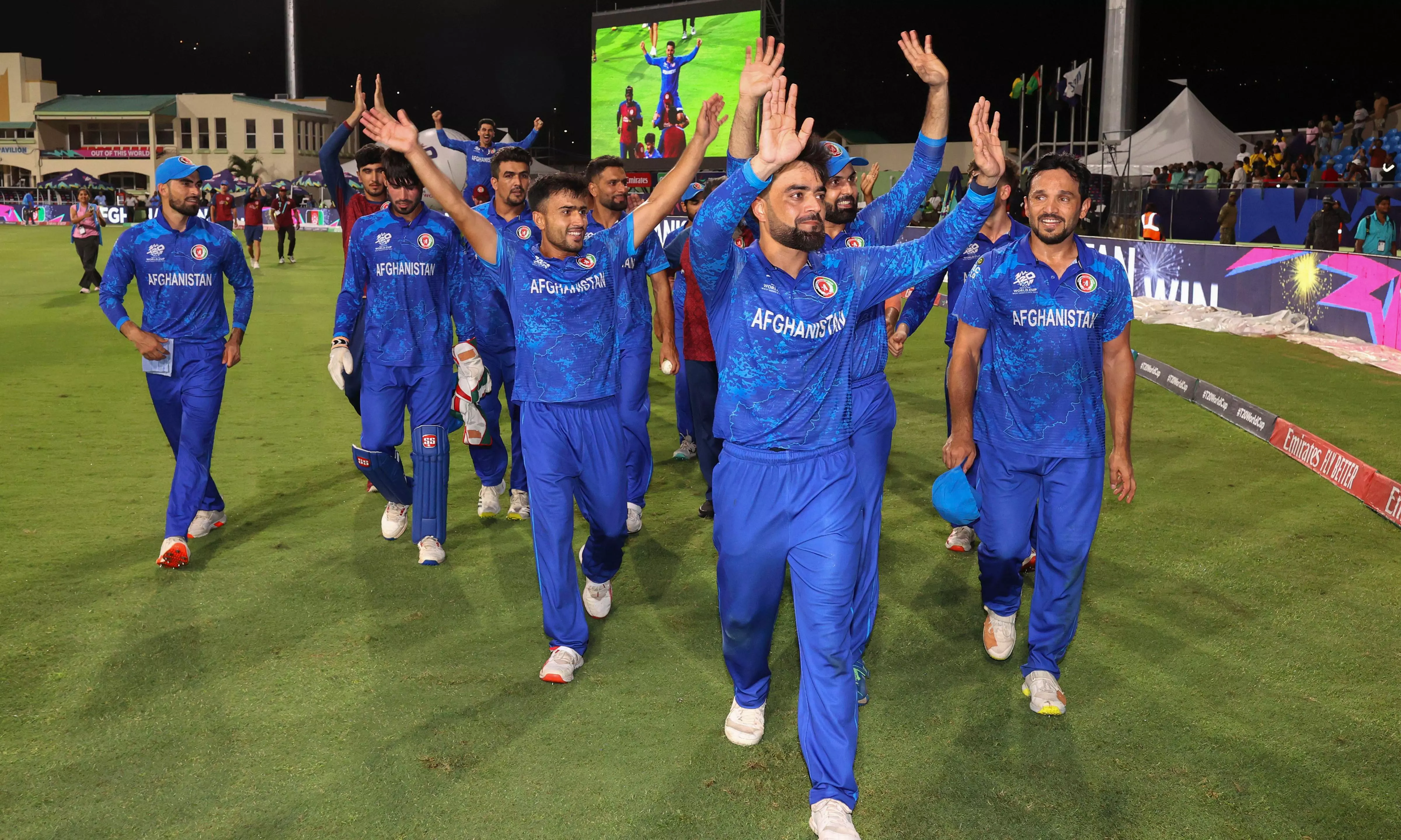 T20 WC | Rashid Khans Afghan warriors secure first-ever semifinal spot