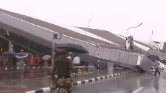3 die in roof collapse at Delhi airport terminal; building was opened in 2009, says minister
