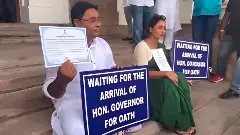 Swearing-in controversy: 2 new TMC MLAs resume dharna at Bengal Assembly