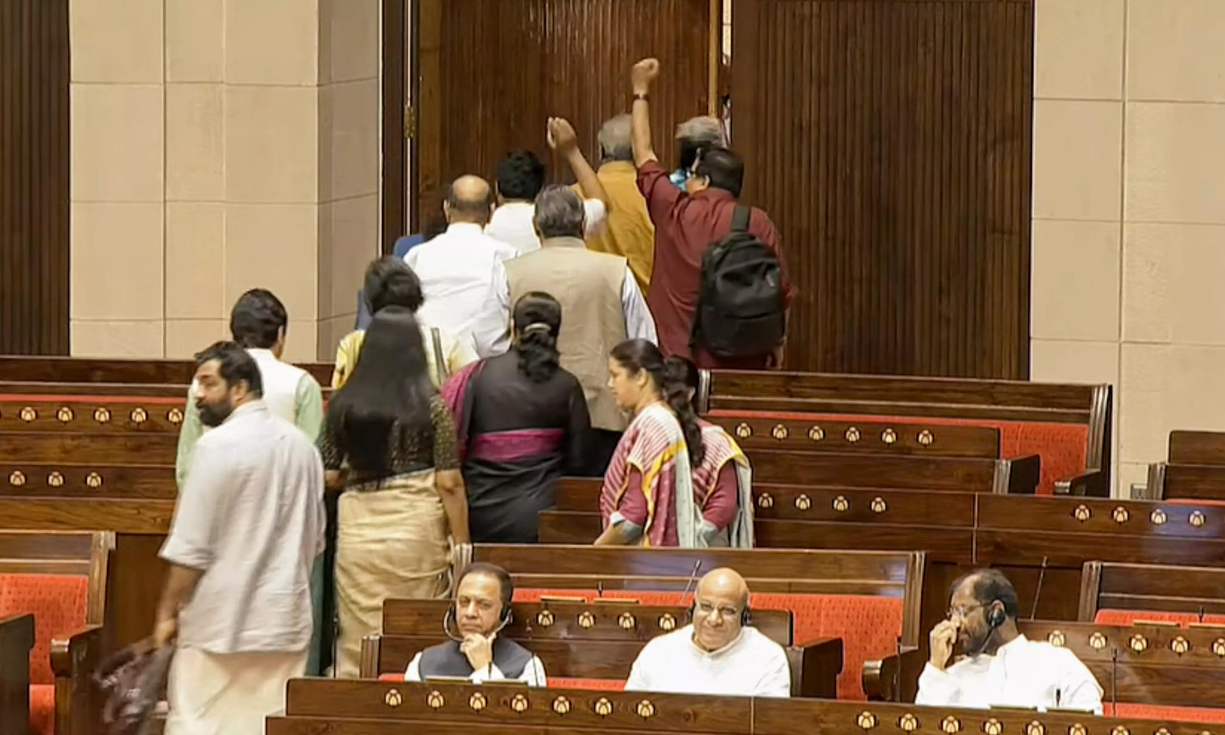 Opposition walks out of RS as Kharge denied permission to intervene in PM’s speech