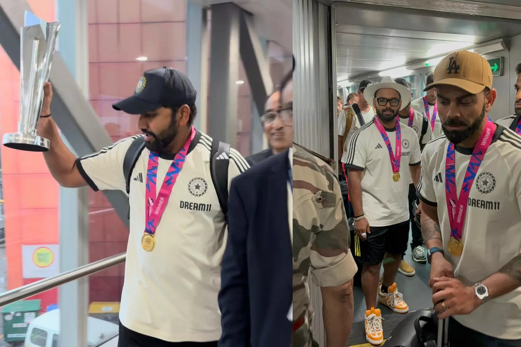 Rohit Sharma, Virat Kohli, T20 World Cup 2024, Delhi Airport