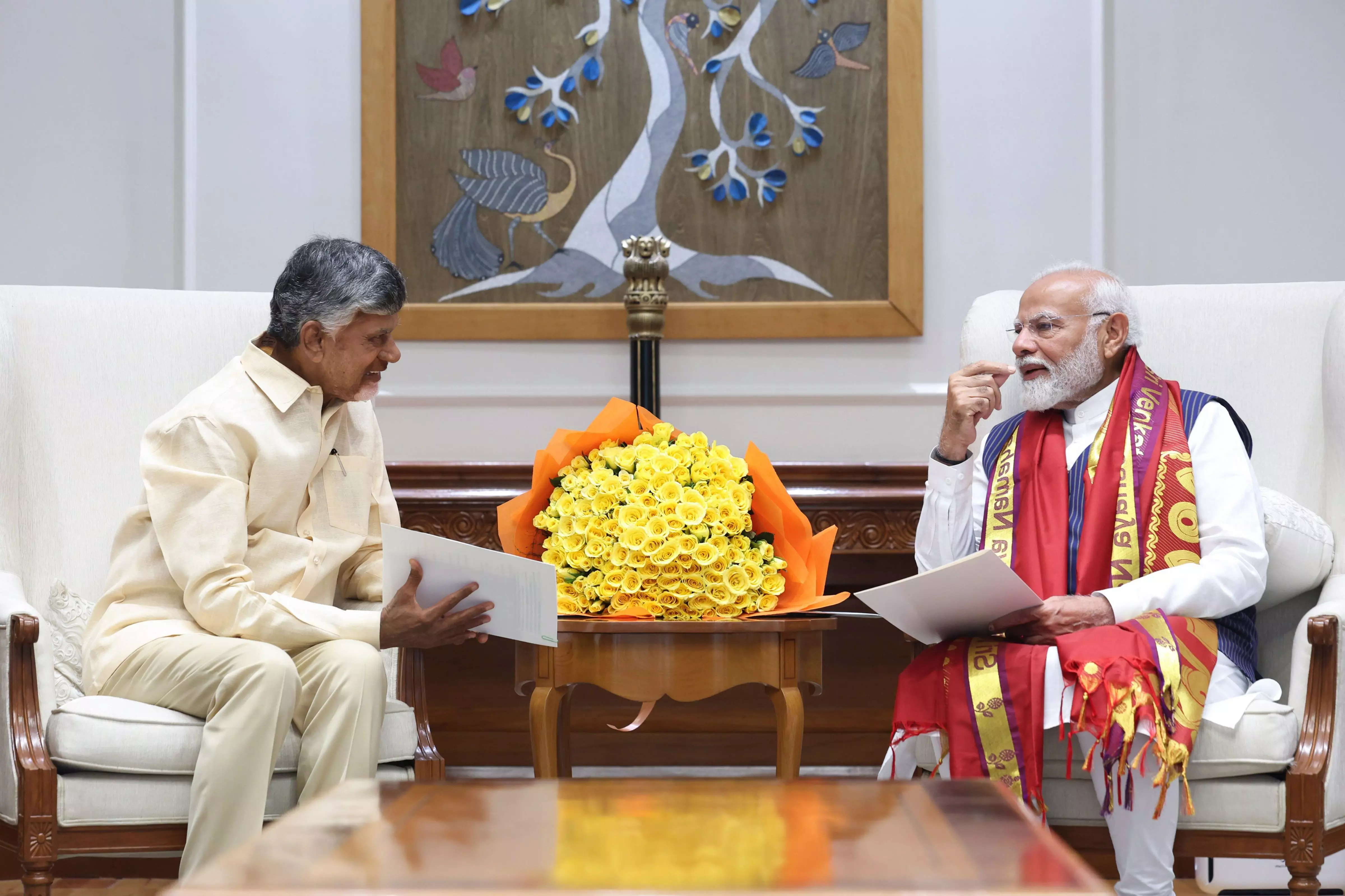 Chandrababu Naidu meets PM Modi, terms talks on Andhra constructive