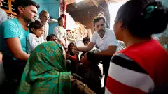Rahul Gandhi meets kin of Hathras stampede victims