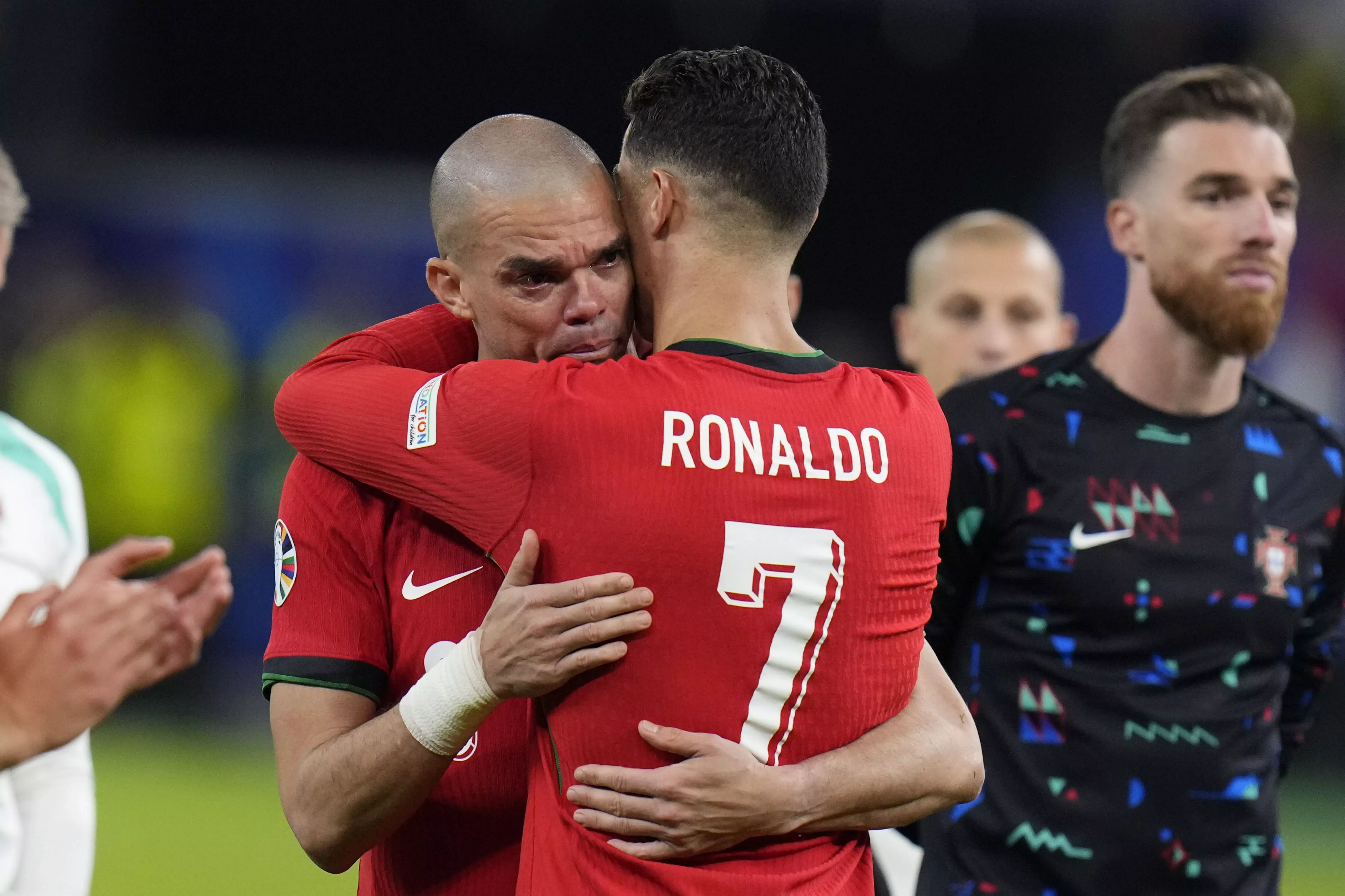 Euro 2024: Ronaldo comforts disconsolate Pepe as Portugal's veterans ...