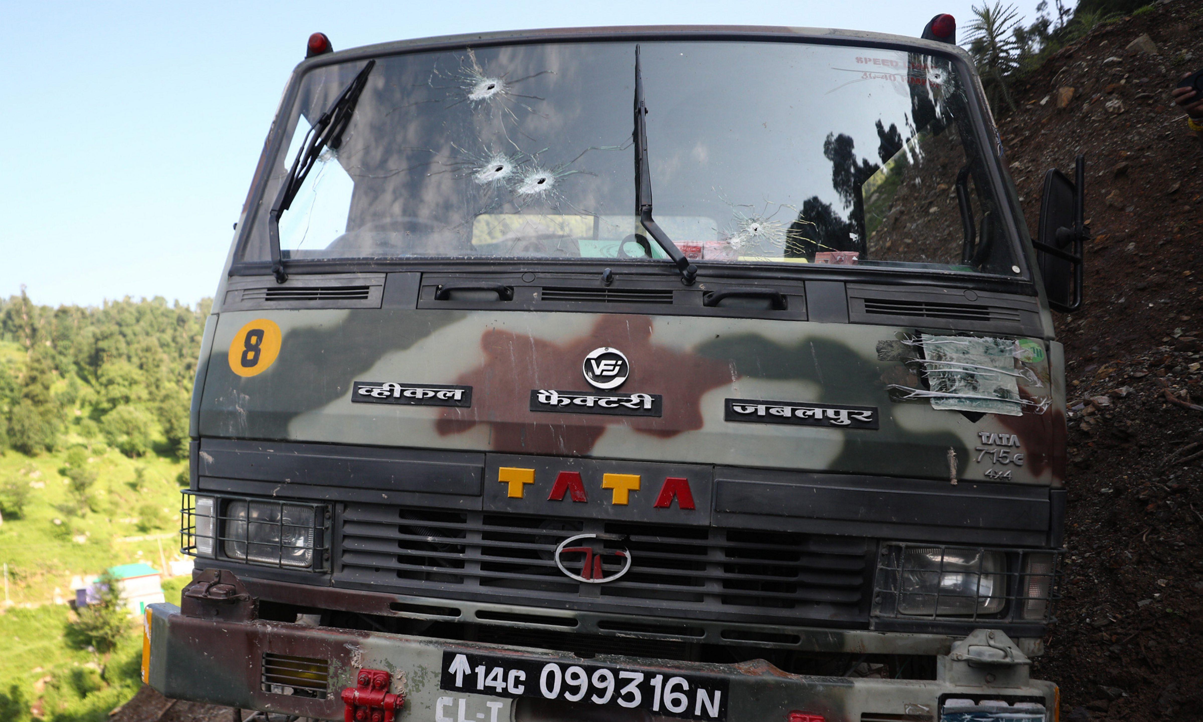 J-K: Massive hunt launched for terrorists behind Kathua Army truck ambush