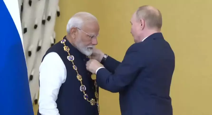 Modi feted with Order of St Andrew the Apostle, Russias prestigious civilian honour