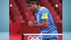 Indias table tennis player Sharath Kamal