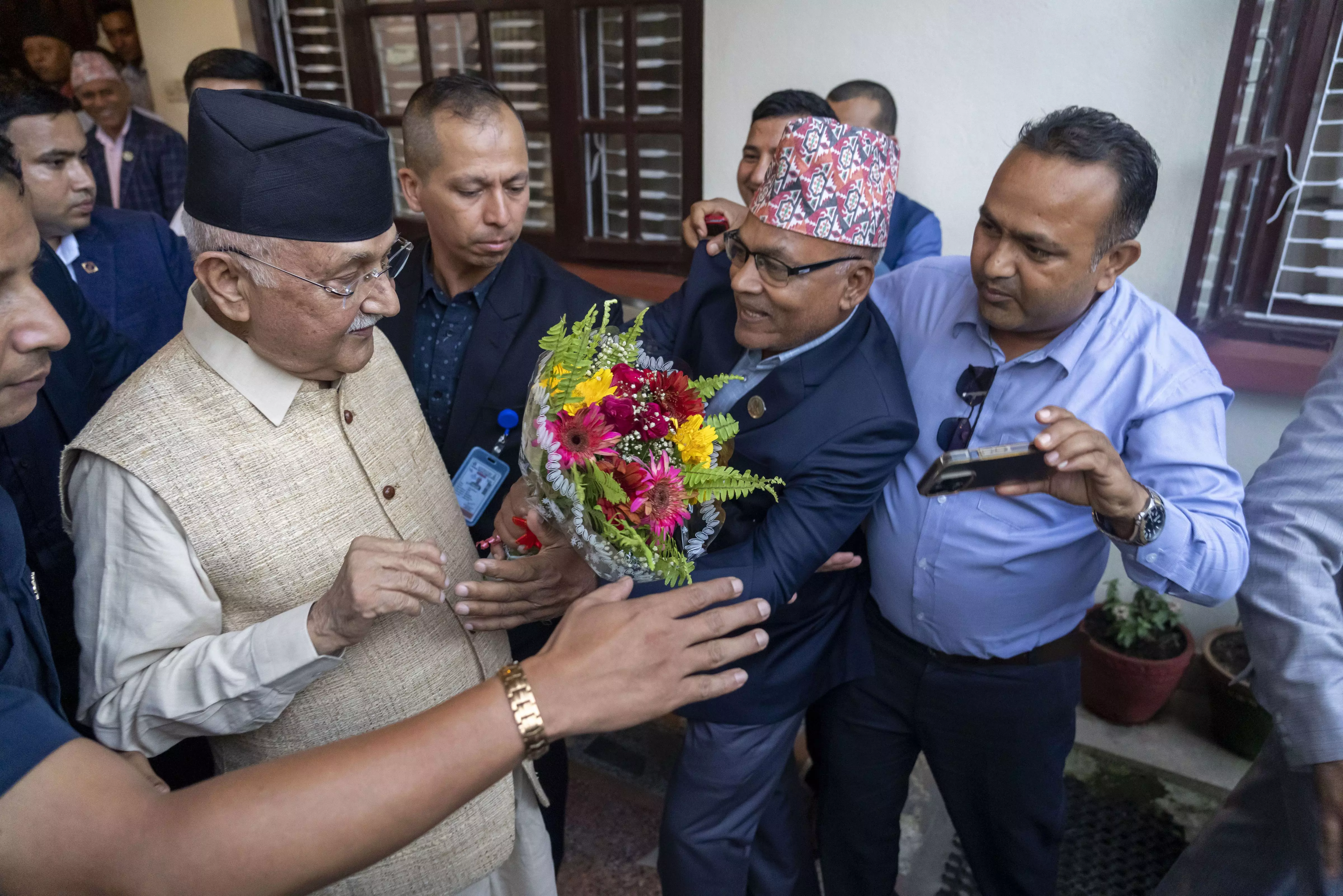 K P Sharma Oli sworn in as Nepals PM for fourth time; Modi congratulates him