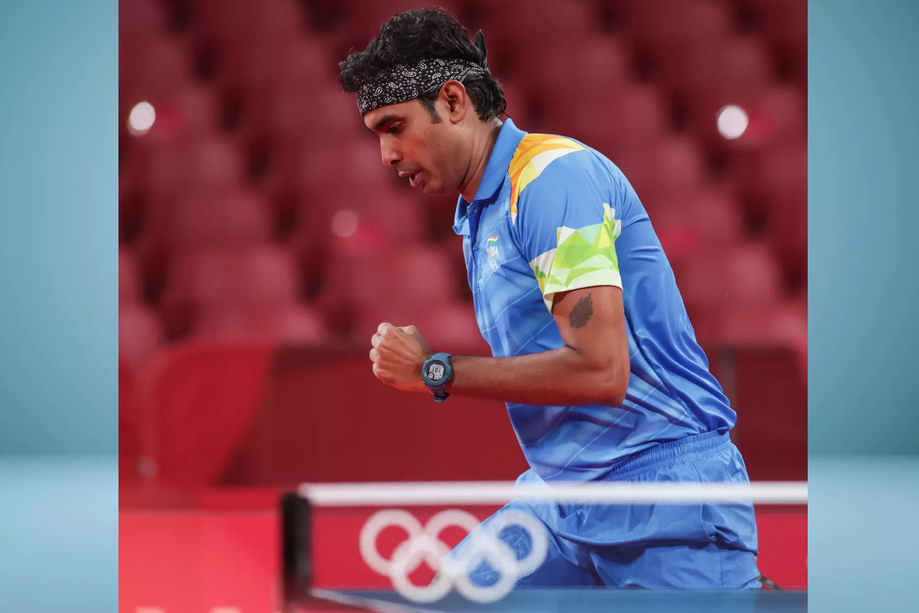 Indias table tennis player Sharath Kamal